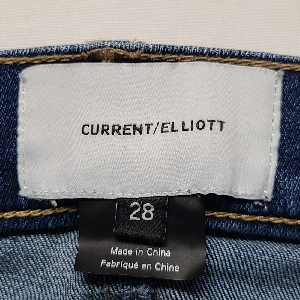 Current/Elliott High Waist  Jeans Size 28 Blue Denim Women’s Premium - Picture 5 of 7